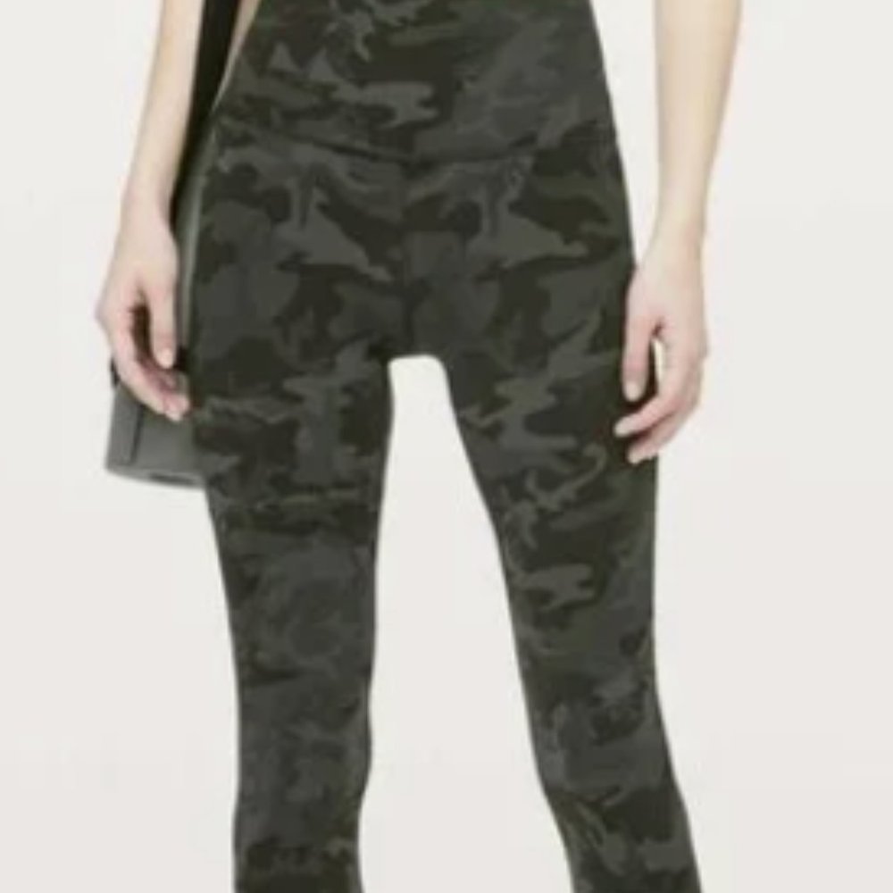 Lululemon Align Pant *Full Length 28" - Incognito Camo Multi Gator Green Size 12
